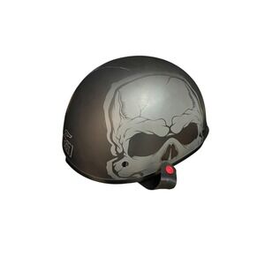 Fulmer DOT Open Face Motorcycle Helmet Skull Graphic XXL 63–64cm